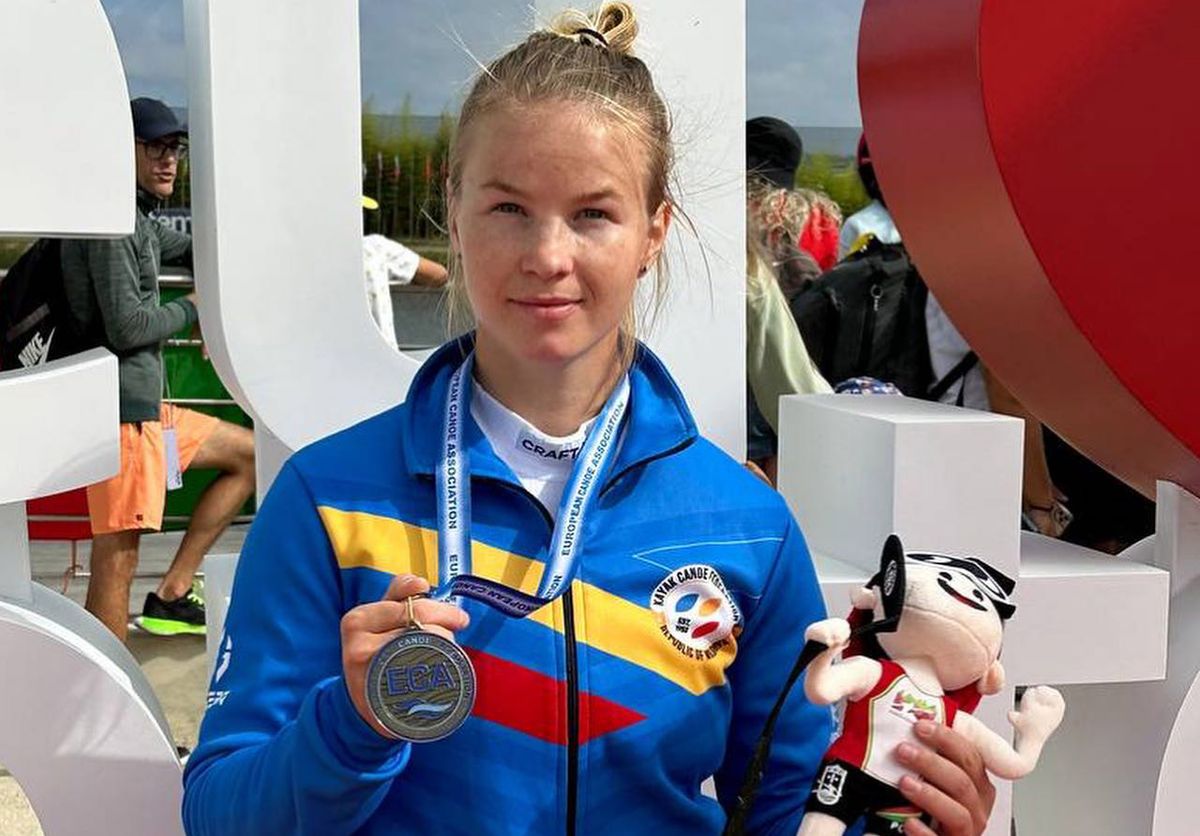 Canoista Maria Olărașu a cucerit bronzul la Campionatul European Under 23 din Portugalia