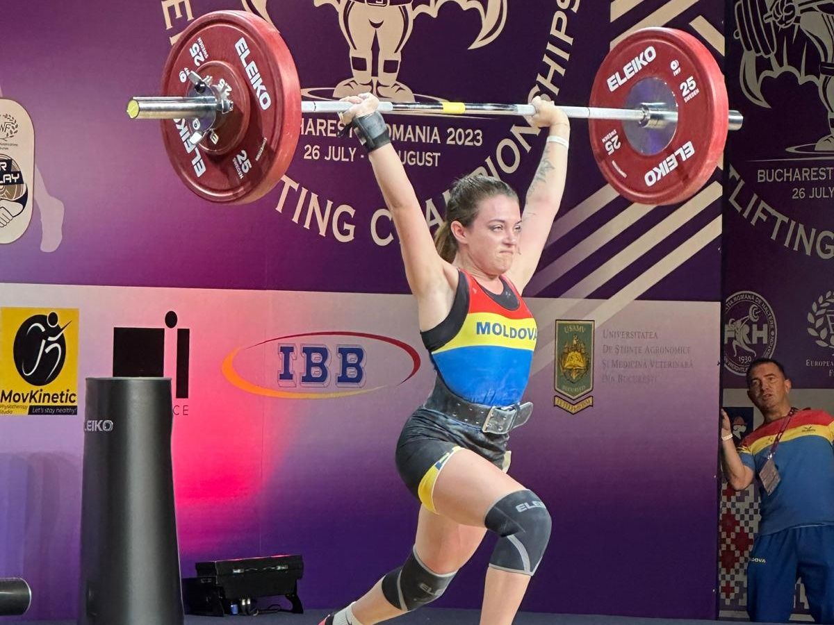 Medalie de argint pentru R. Moldova la Campionatul European de Haltere