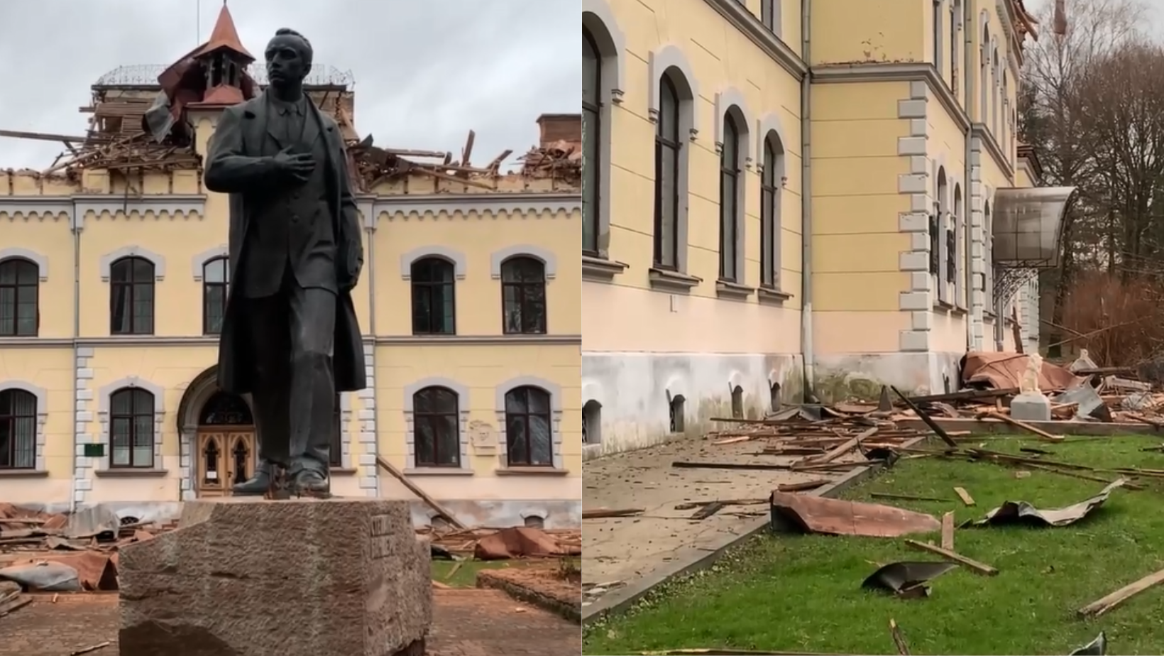 FOTO/ VIDEO Atac de proporții asupra Ucrainei. Dronele au vizat și universitatea unde a studiat Stepan Bandera