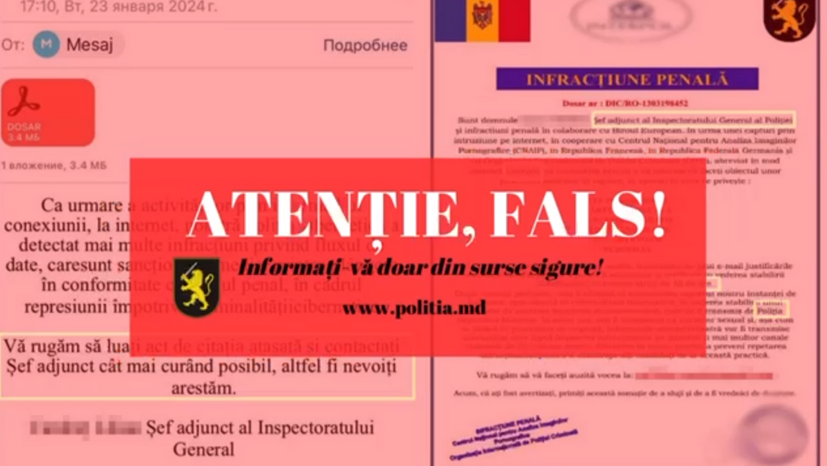 ATENȚIE. Poliția avertizează despre un nou tip de escrocherie în mediul online