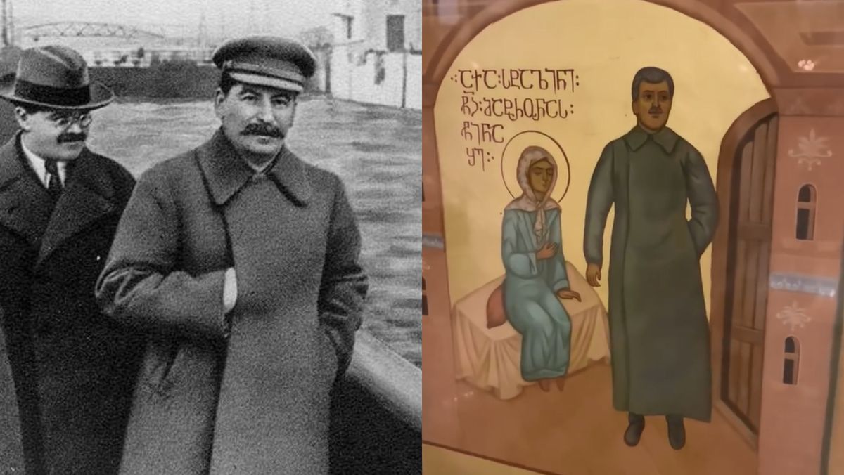 VIDEO/ În cea mai importantă catedrală din Tbilisi a apărut o icoană cu Iosif Stalin. Ce spune Patriarhia Georgiei