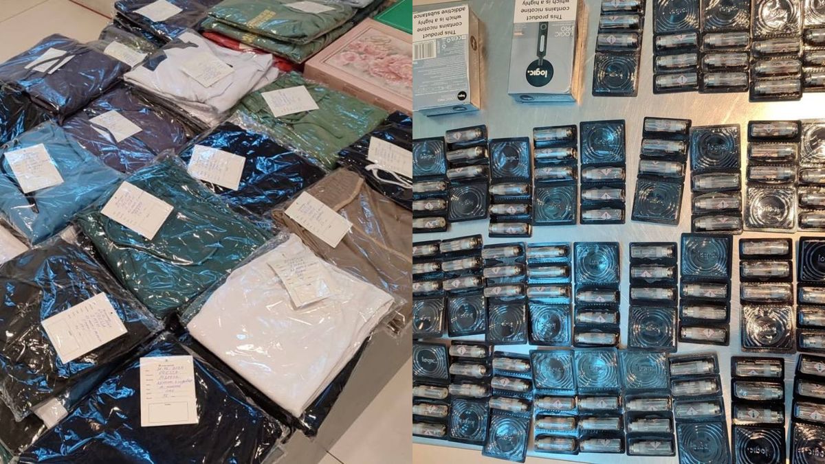 Doi cetățeni străini, prinși pe Aeroportul Chișinău cu țigări electronice și haine nedeclarate. Ce riscă aceștia