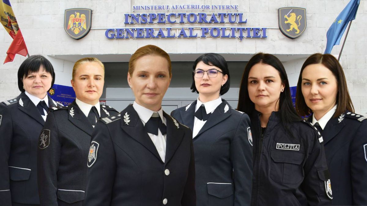 FOTO/ Premieră în istoria poliției din R. Moldova: Șase femei au fost numite în funcții de conducere