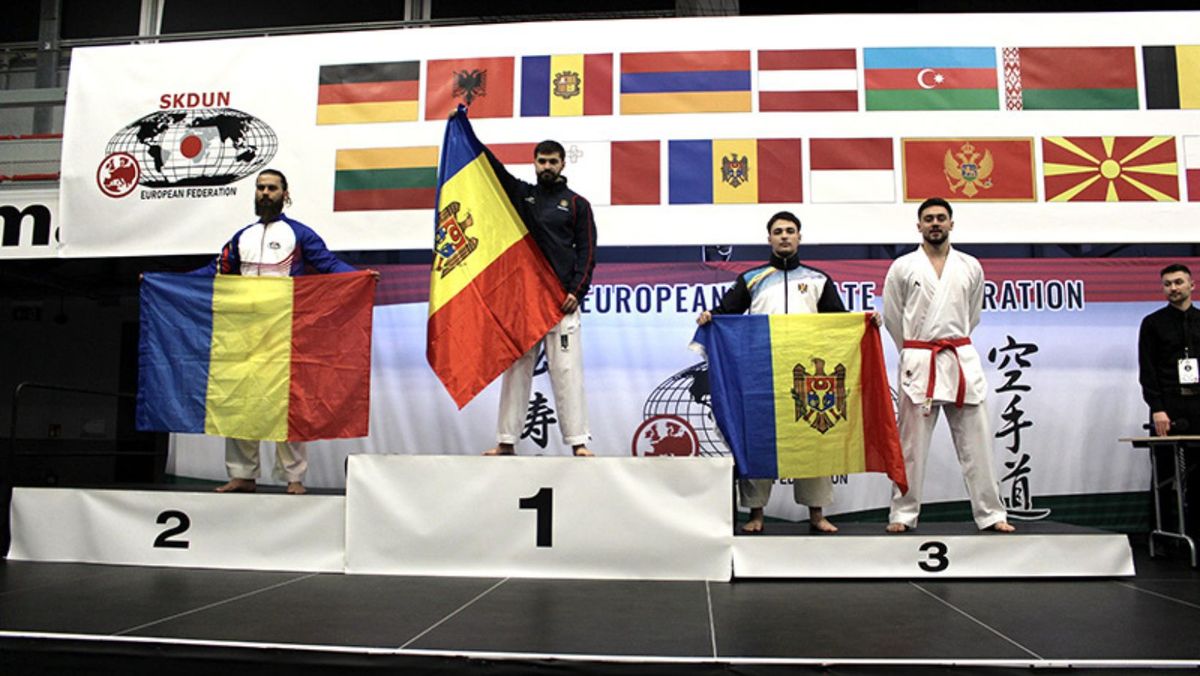 R. Moldova, pe podium la Europenele de karate shotokan. Lotul țării a cucerit 14 medalii