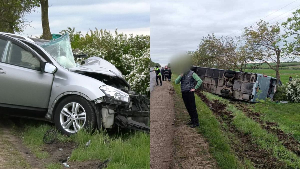 FOTO/ VIDEO Accident fatal la Căușeni. Un șofer a decedat, după ce s-a tamponat cu mașina într-un autocar