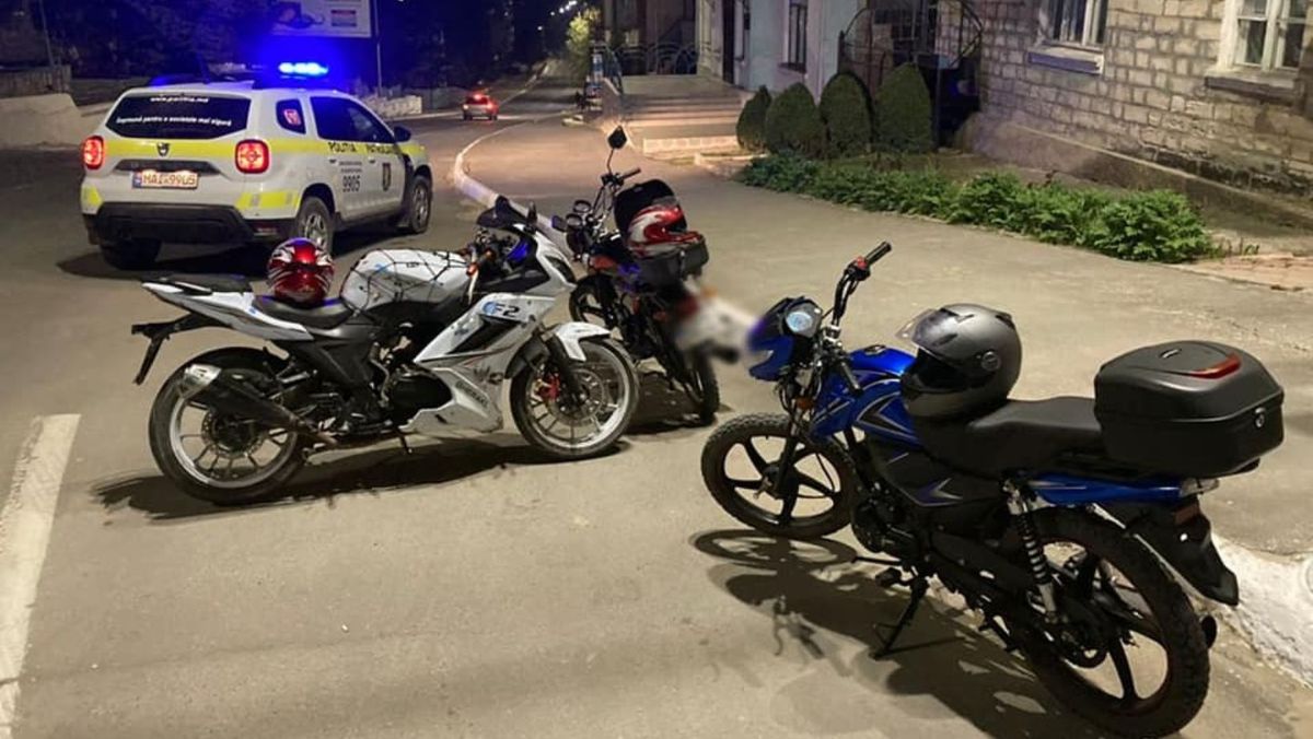 Operațiunea „Motociclistul”: Polițiștii din Orhei au depistat opt conducători care au încălcat legea