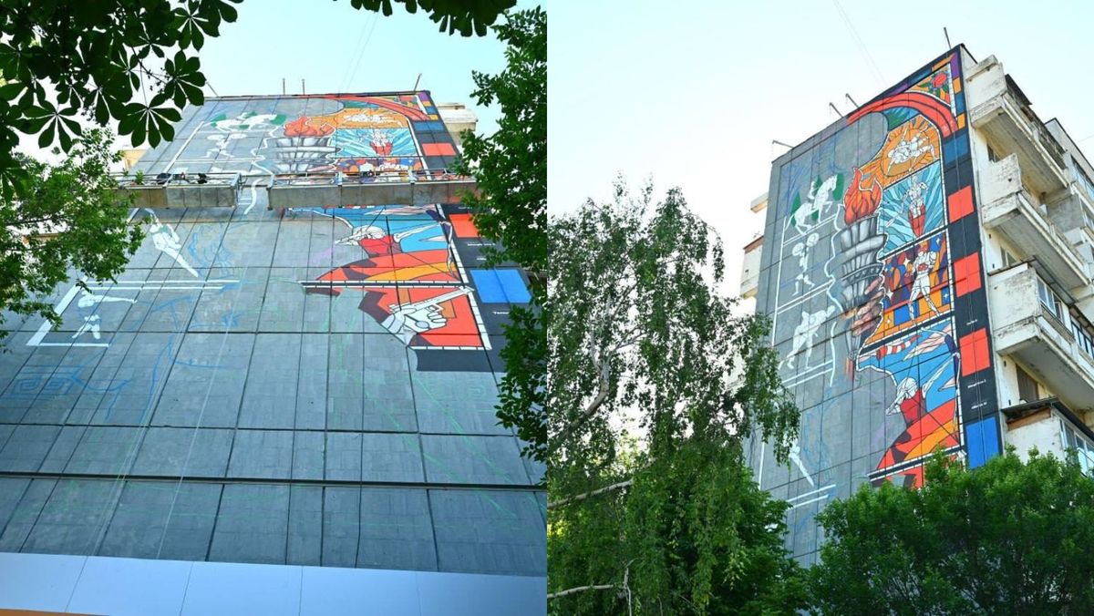 Pictură murală, dedicată sportivilor din țară care vor concura la Jocurile Olimpice, inaugurată la Chișinău