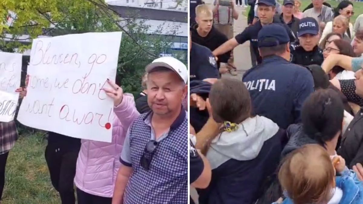 „Blinken go home”. Mai mulți susținători ai lui Ilan Șor, documentați de Poliție pentru că au blocat bulevardul Dacia