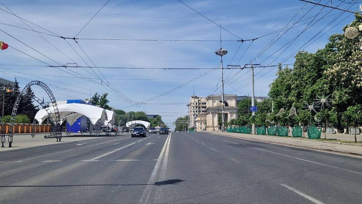 Restricții de circulație la Chișinău, în legătură cu evenimentele de Ziua Europei. Transportul va fi redirecționat