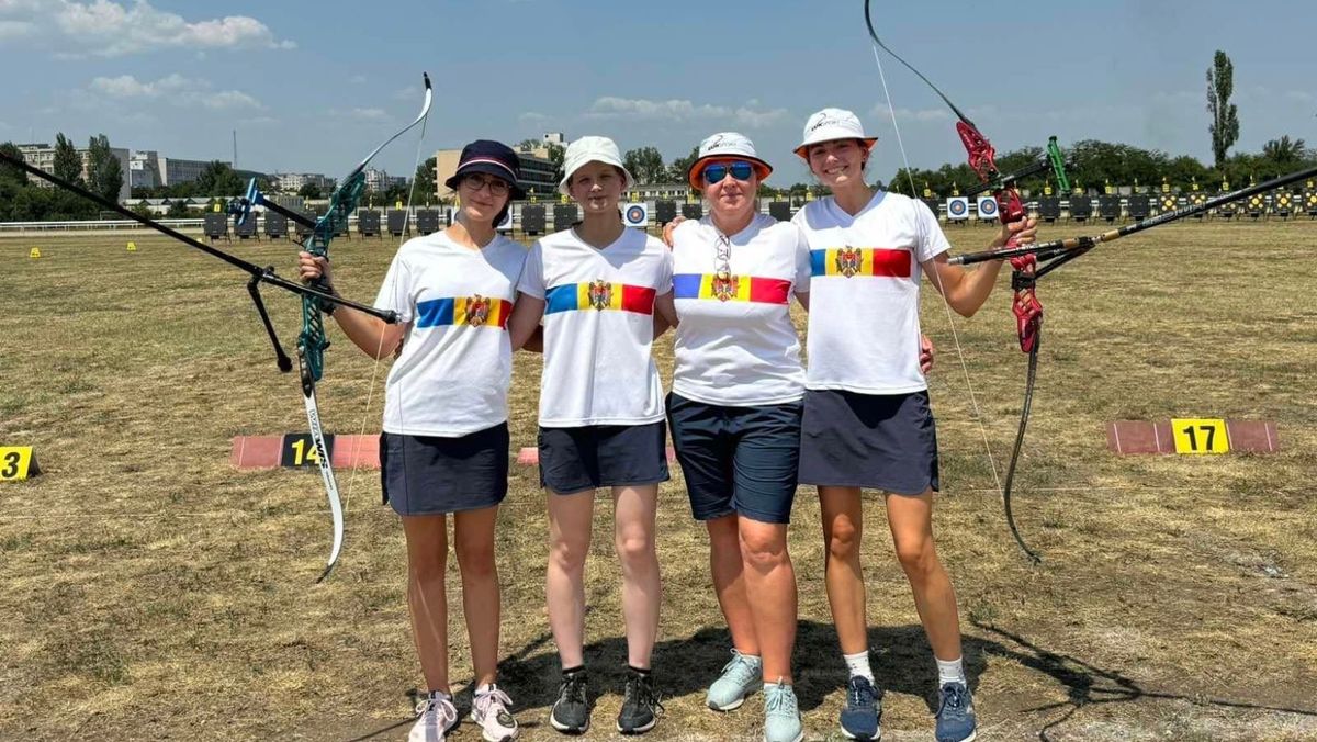 Trei sportive din R. Moldova, medaliate cu bronz la Campionatul European de Tineret la Tir cu Arcul