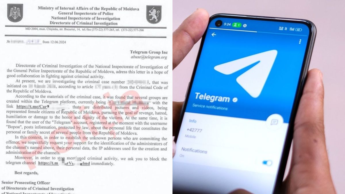 Mai multe dosare penale în cazul contului de Telegram unde se publicau imagini indecente cu moldovence