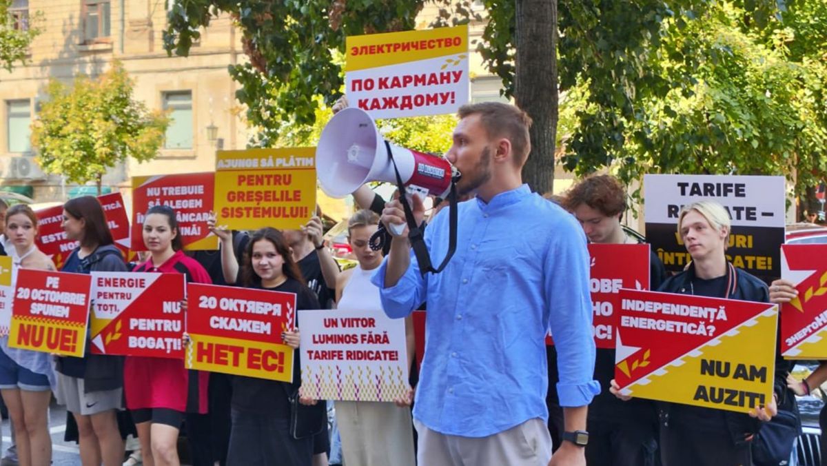 Simpatizanții și reprezentanții Blocului „Victorie” au protestat în fața ANRE și FEE-Nord - FOTO/VIDEO