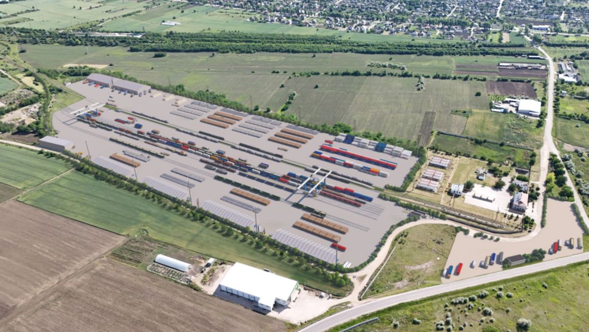 FOTO/ Cum ar putea arăta viitorul Complex Logistic Multimodal de la stația feroviară Berești