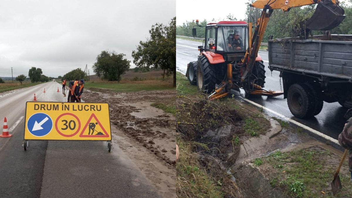 GALERIE FOTO/ Localități și drumuri din țară, afectate de inundații, acumulări de apă și noroi