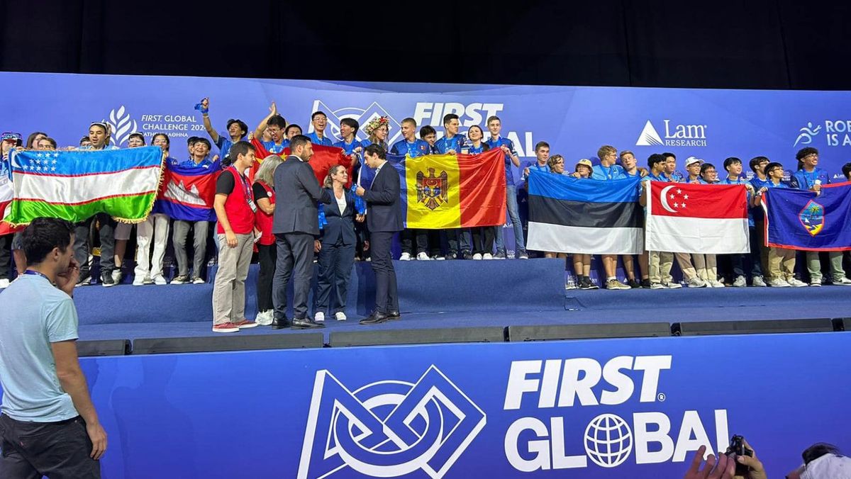 R. Moldova a câștigat două medalii de aur la olimpiada mondială de robotică FIRST Global de la Atena