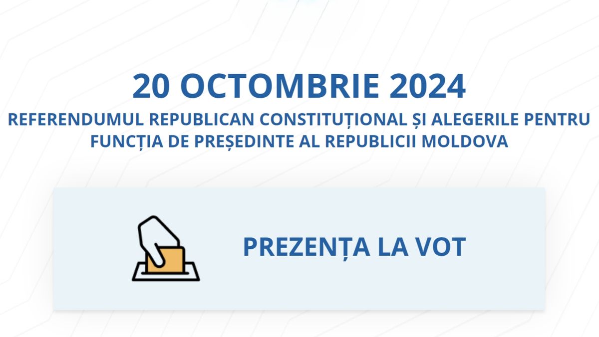 LIVE/ Urmăriți în timp real date despre prezența alegătorilor la secțiile de votare