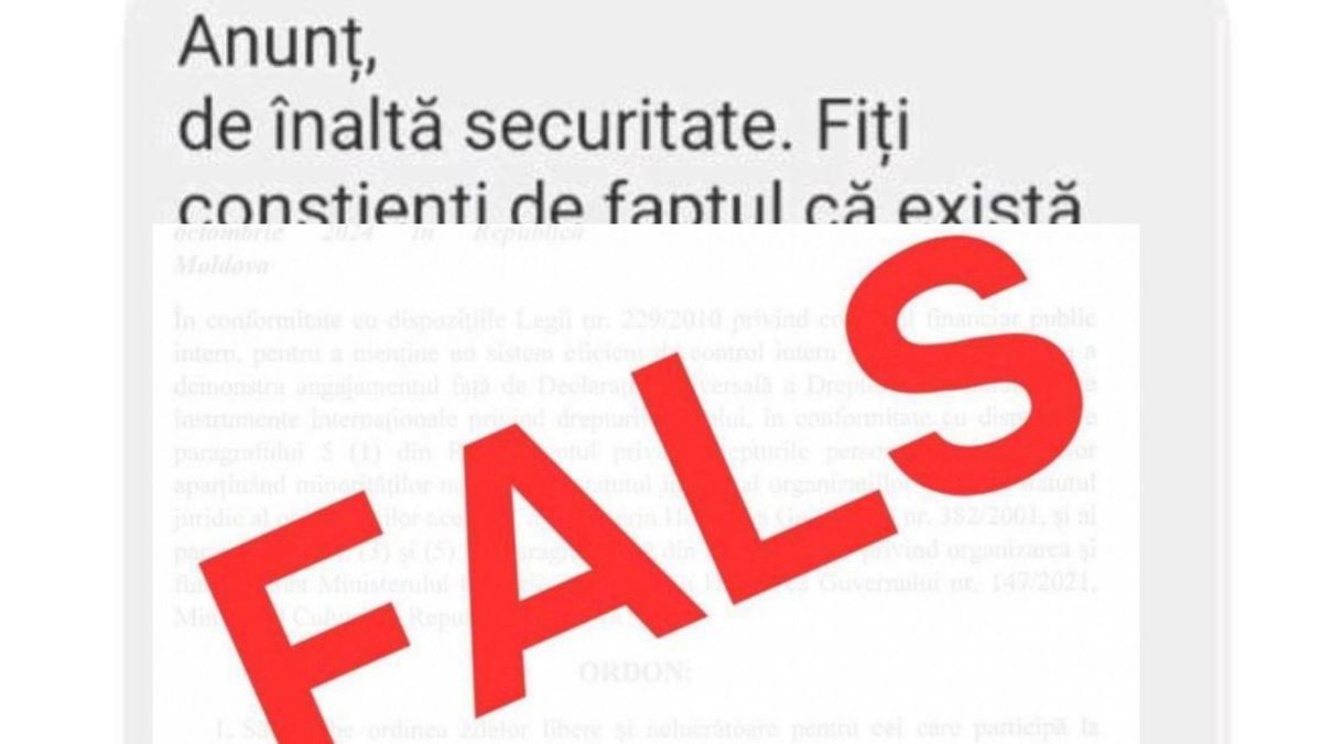 „Anunț de înaltă securitate...” Un nou fals, distribuit în spațiul online. Ce spune Poliția