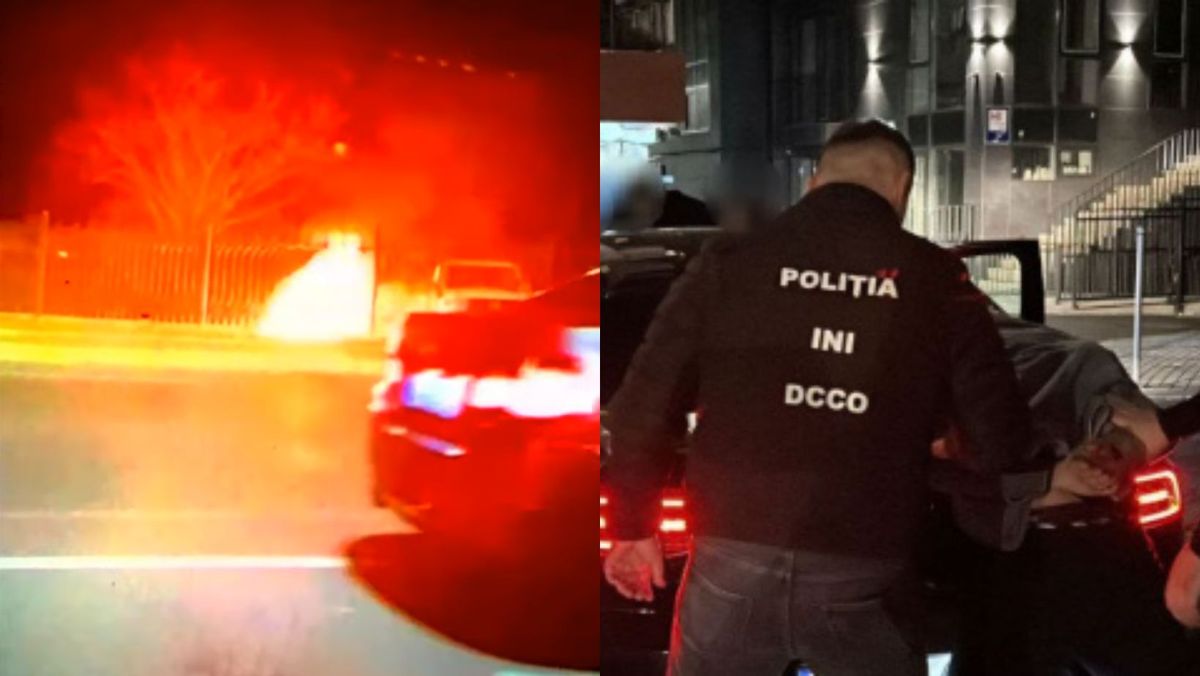 Indivizii care ar fi incendiat o mașină din parcarea IGP, plasați în arest pentru 30 de zile