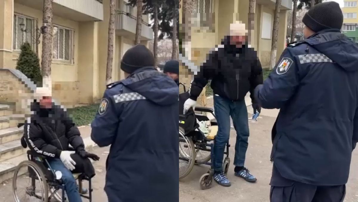 VIDEO/ Cerșetorii care simulează dizabilități, în vizorul polițiștilor din capitală. Unii „se însănătoșesc” pe loc