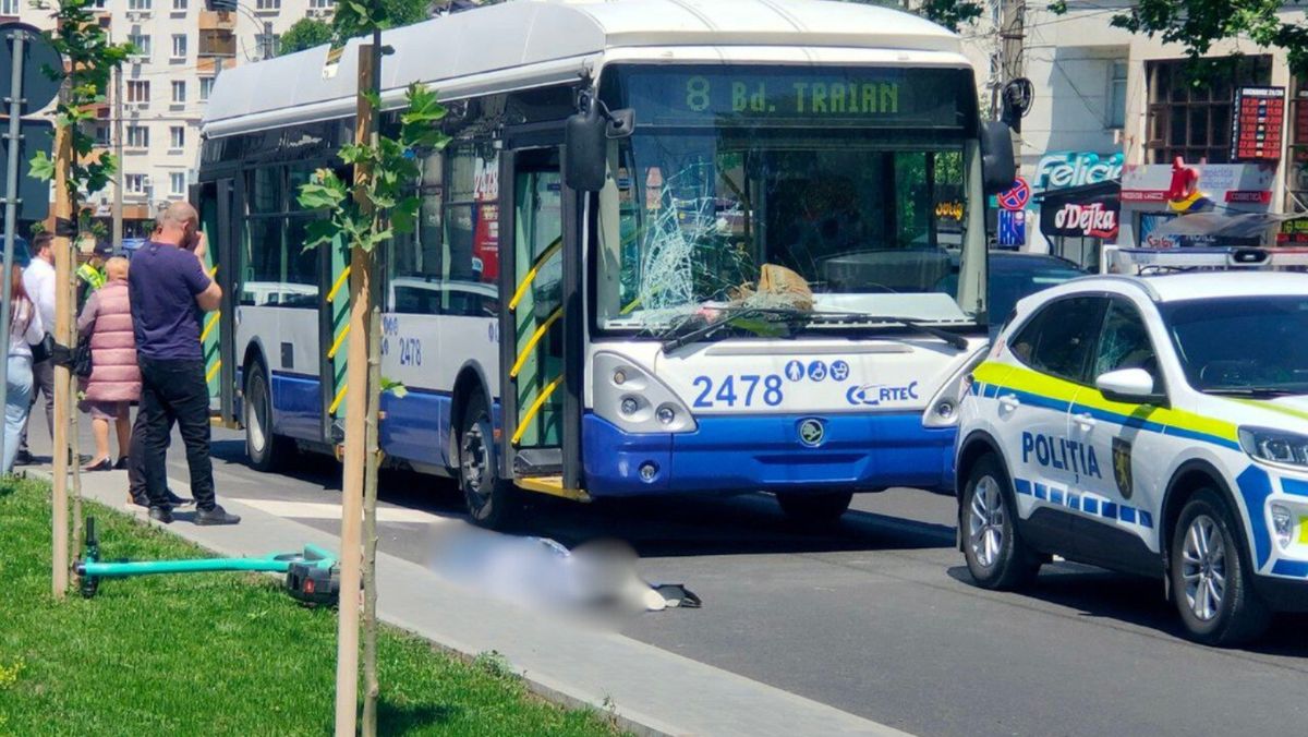 Șoferul troleibuzului implicat în accidentul de pe bulevardul Decebal a fost eliberat, însă nu poate părăsi țara