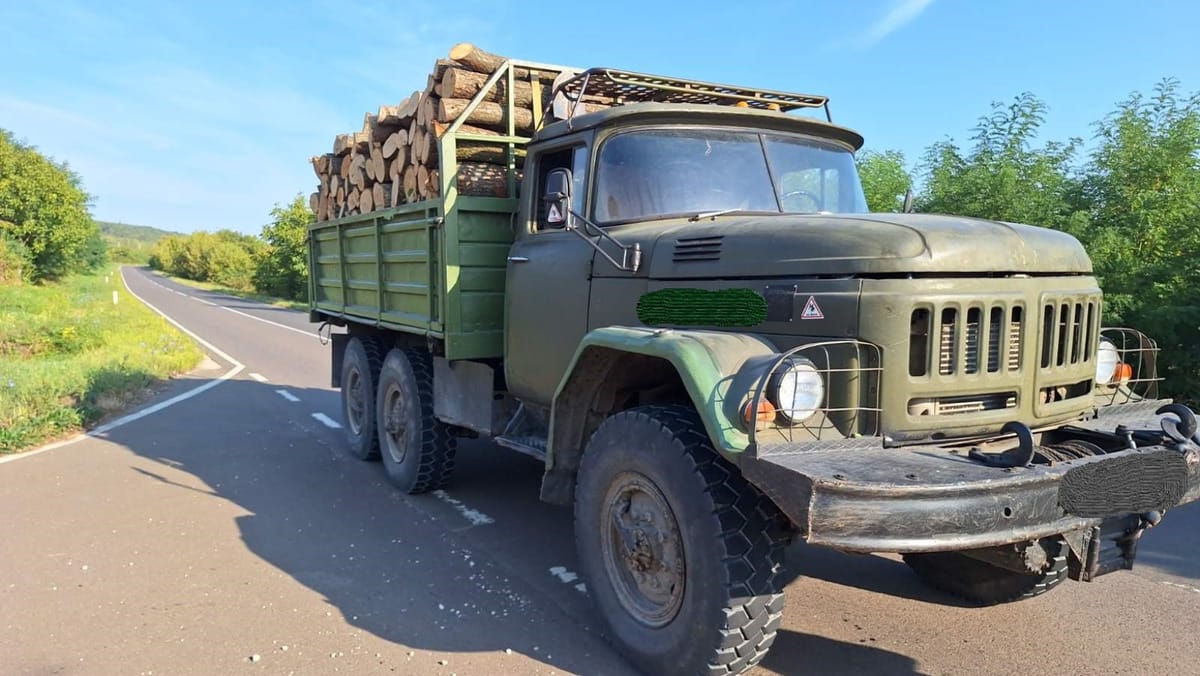 Transportarea masei lemnoase fără acte de proveniență. Inspectorii de mediu au aplicat amenzi în valoare de 5.000 de lei