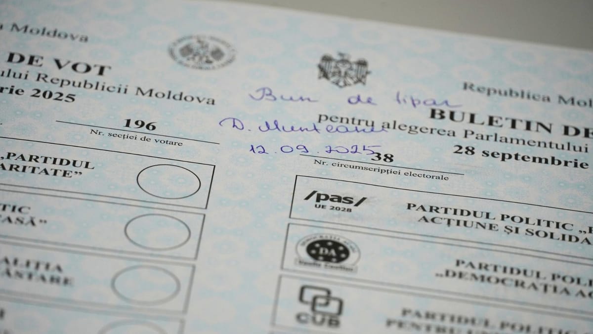 Alegeri parlamentare: A început tipărirea celor 864.300 de buletine de vot, destinate moldovenilor din diasporă
