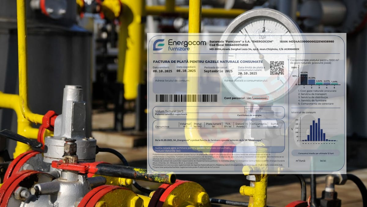 Vrei facturi corecte pentru consumul de gaze naturale? Află cum transmiți rapid indicii contoarelor către Energocom