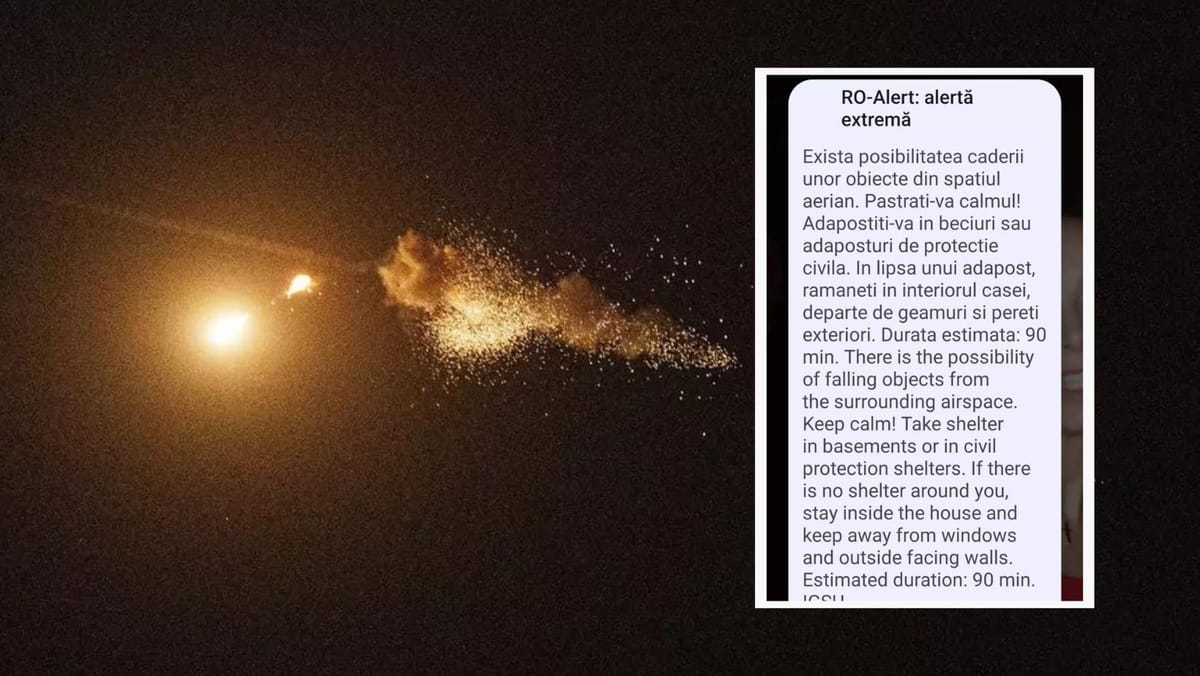 Alerte în județele Tulcea și Galați. Două drone au survolat spațiul aerian al României