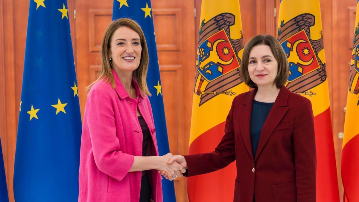 Președinta Parlamentului European, în vizită la Chișinău: „Promisiunea europeană nu mai este un vis pentru R. Moldova”