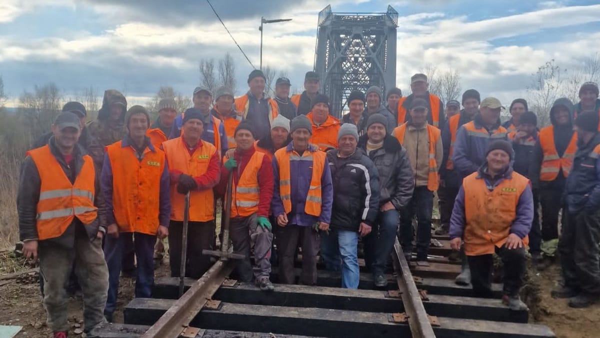 CFM a finalizat o etapă importantă a construcției conexiunii feroviare Prut 2 – Fălciu