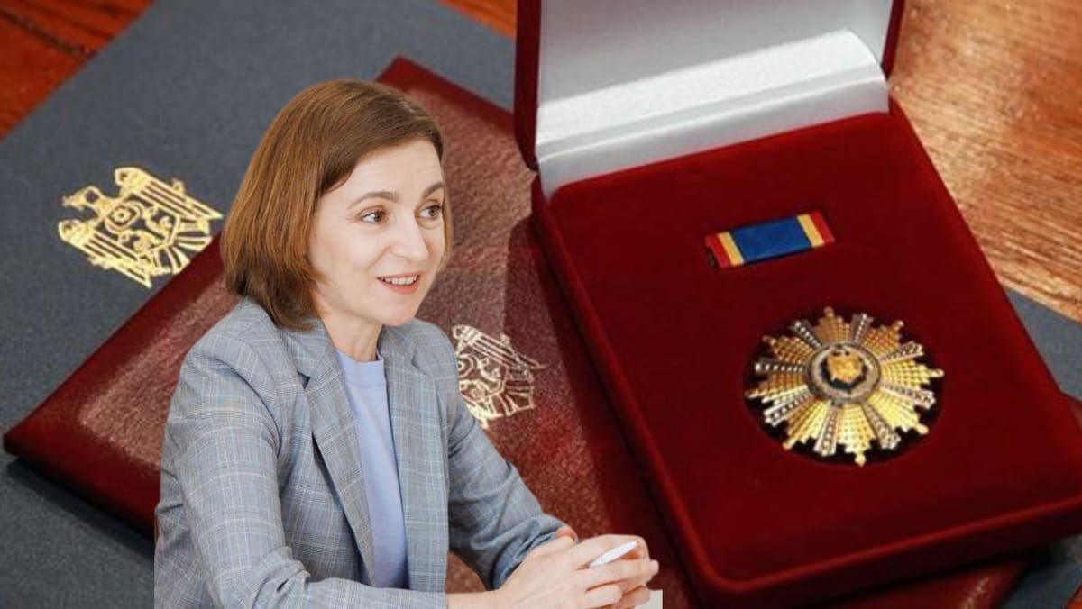 Președinta Maia Sandu a anulat decizia de acordare a distincțiilor de stat pentru două persoane