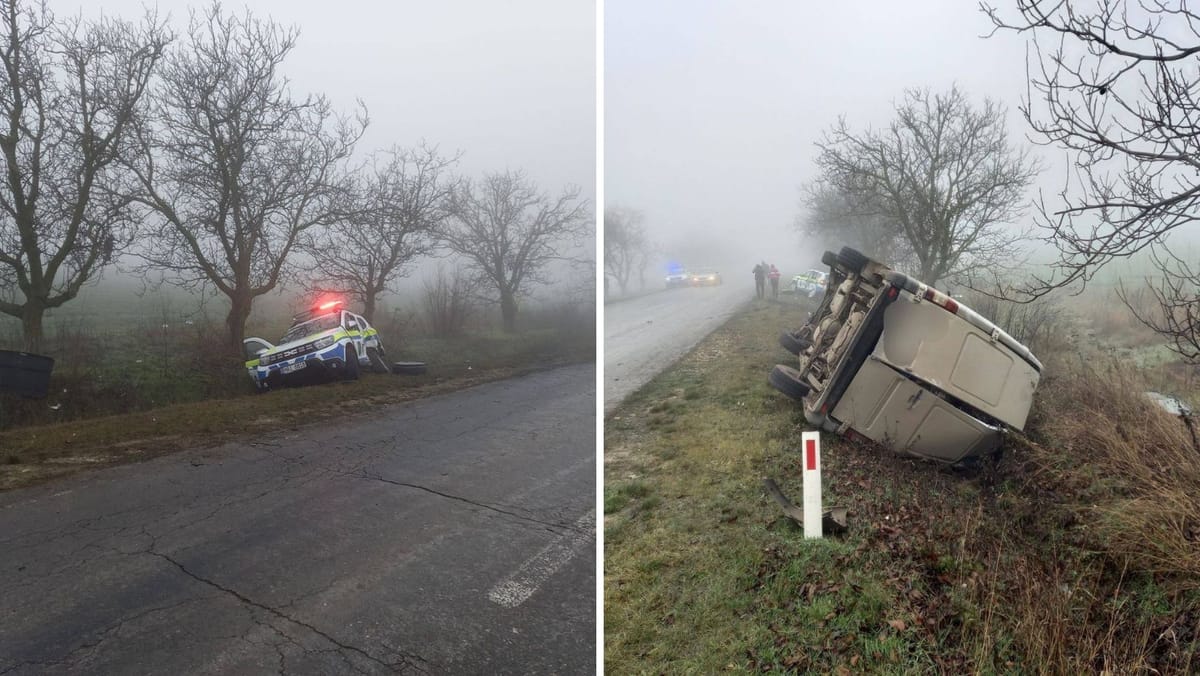 Accident în UTA Găgăuzia. Câțiva polițiști au avut nevoie de îngrijiri medicale