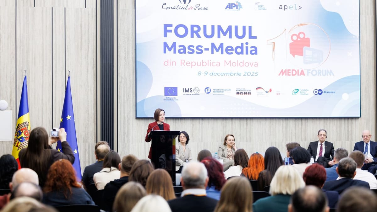 Maia Sandu, mesaj dur la Forumul Mass-Media: „Urmează cea mai grea bătălie a generației noastre: adevărul contra manipulării”