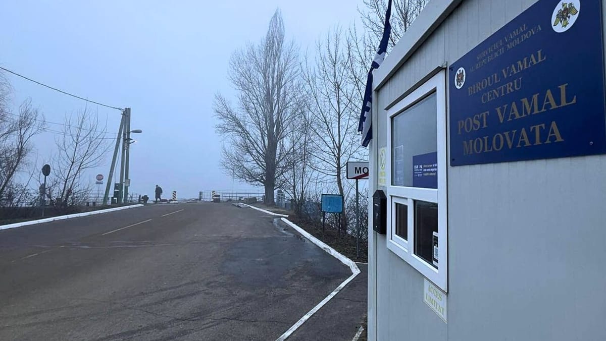 Postul vamal de tip debarcader „Molovata”, închis temporar din cauza vântului puternic