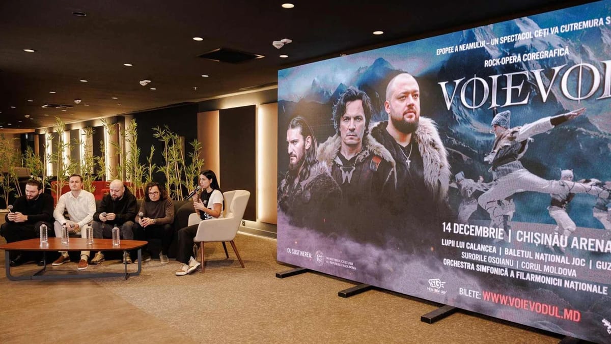 Rock-opera „Voievod”, cu peste 150 de artiști, va fi prezentată pe 14 decembrie la Chișinău Arena
