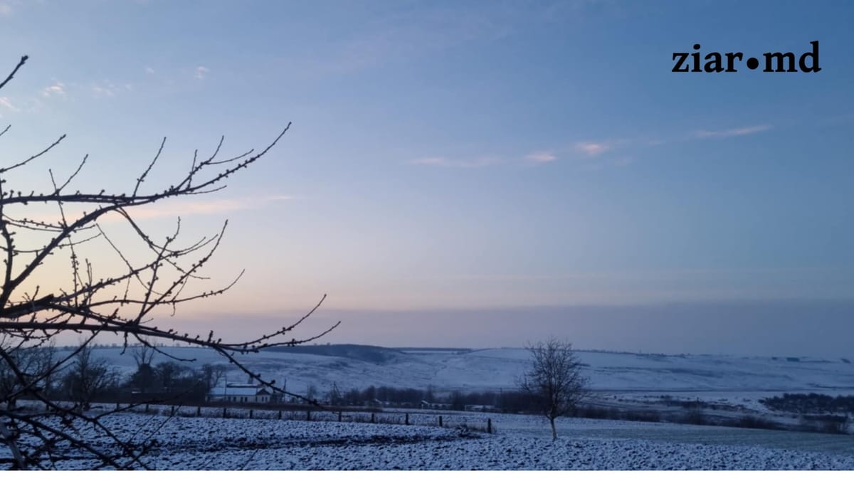 FOTO/ Crăciun pe stil nou - cu zăpadă și ger în nordul țării