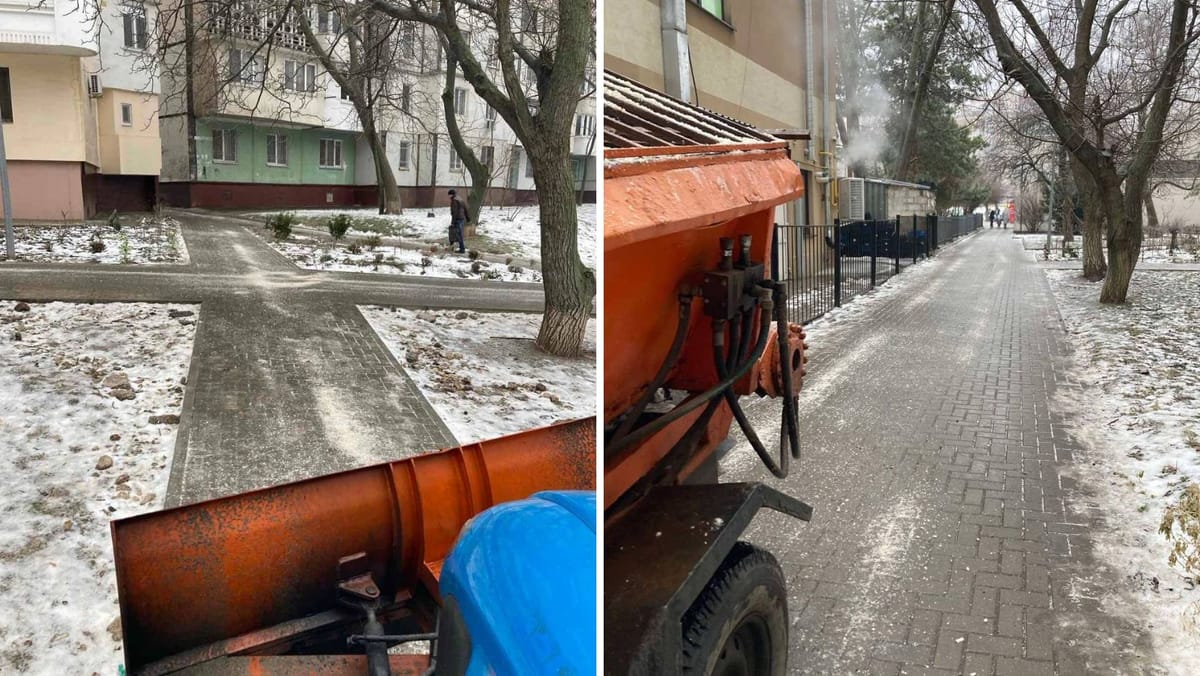 Polei pe străzile din Chișinău. Primăria avertizează șoferii și pietonii să fie prudenți