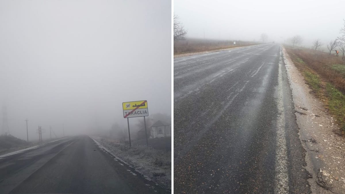 Ceața și ghețușul îngreunează circulația pe traseele naționale! Șoferii sunt îndemnați să fie prudenți