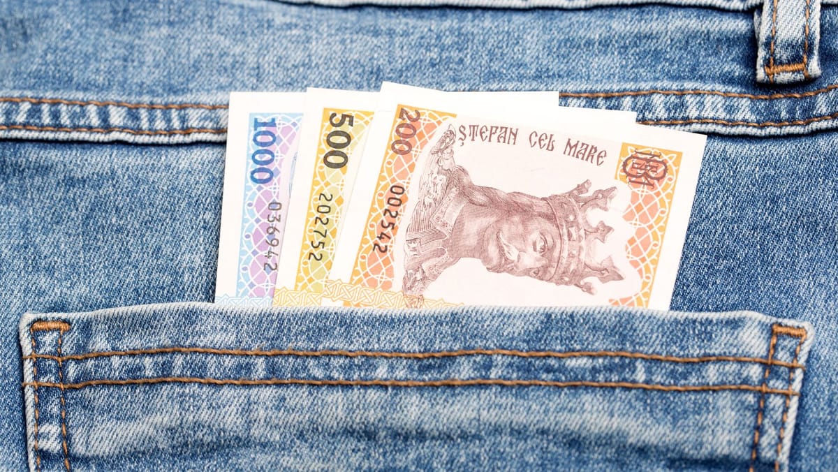 Leul moldovenesc se depreciază în raport cu euro și dolarul american