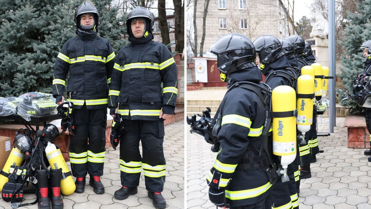 Pompierii moldoveni își întăresc protecția în misiuni. Danemarca susține R. Moldova cu echipamente moderne