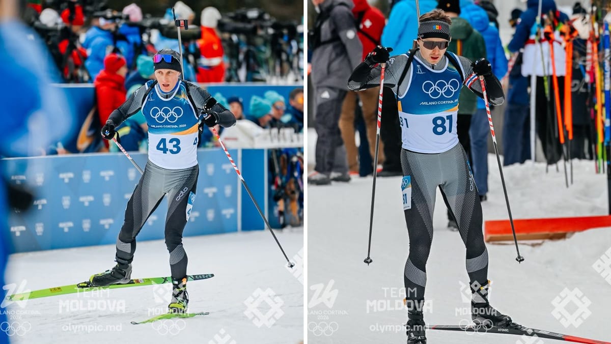 Biatlon la Milano-Cortina. Ce rezultate au obținut sportivii moldoveni în cursa de 20 km