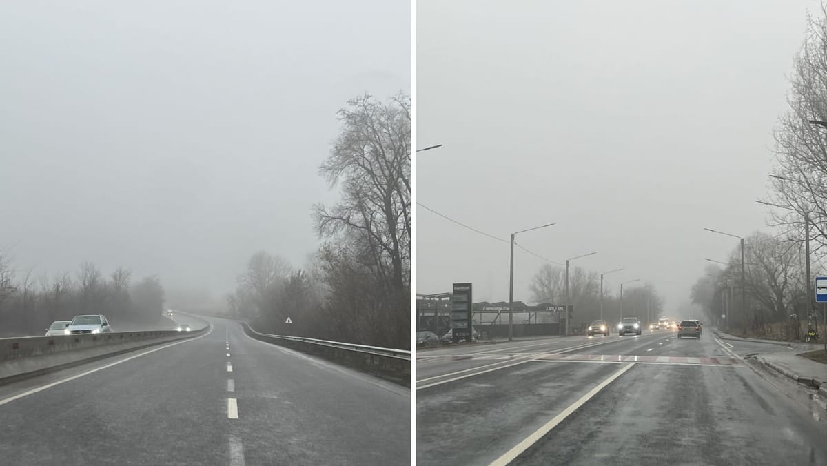 Ploaie, ceață și risc de polei pe traseele naționale. Drumarii îndeamnă șoferii la prudență maximă
