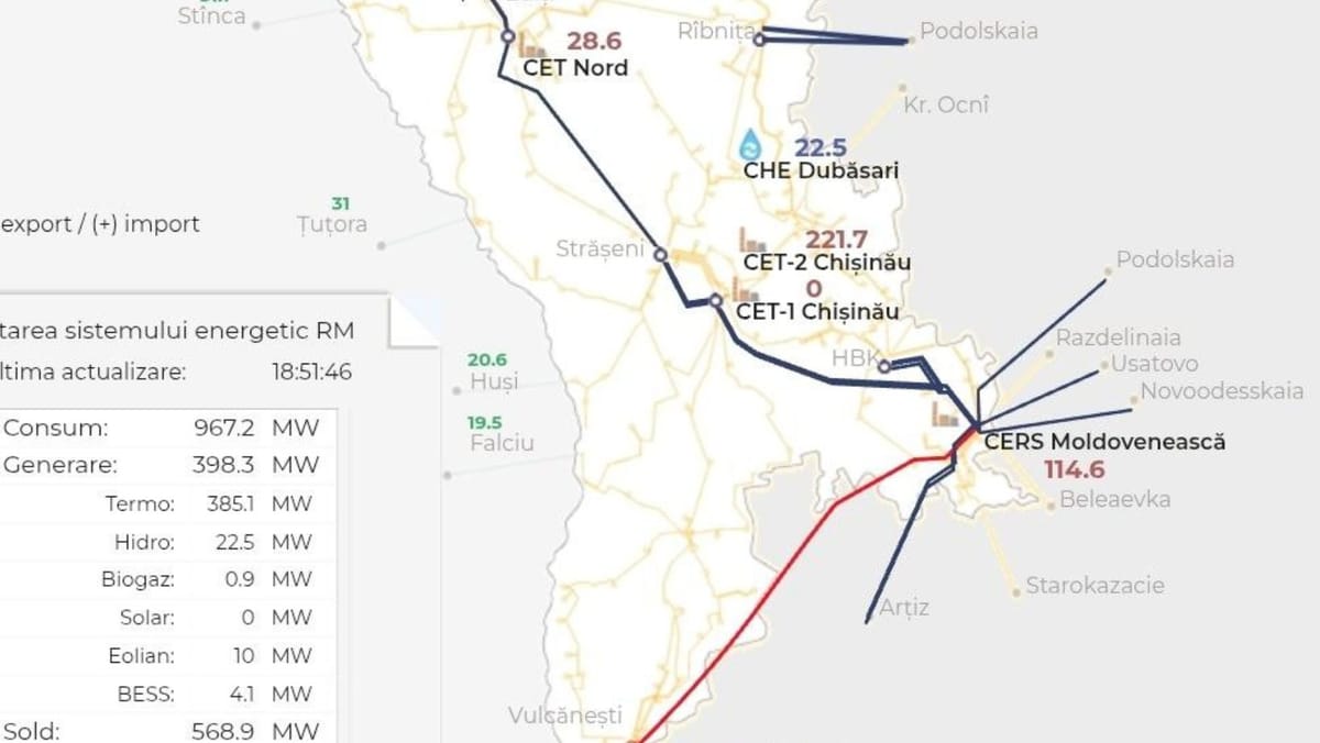 După incidentul de sâmbătă, linia Vulcănești - MGRES funcționează din nou