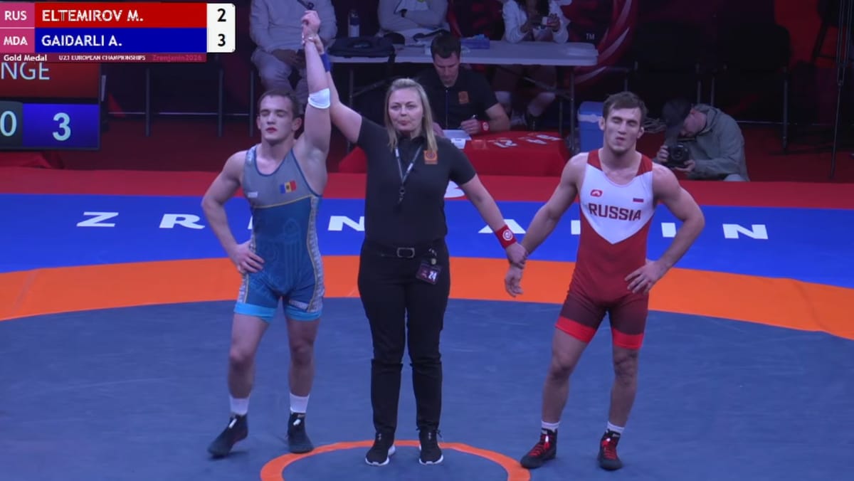 Luptătorul de stil liber Alexandr Gaidarlî a cucerit aurul la Campionatul European U-23