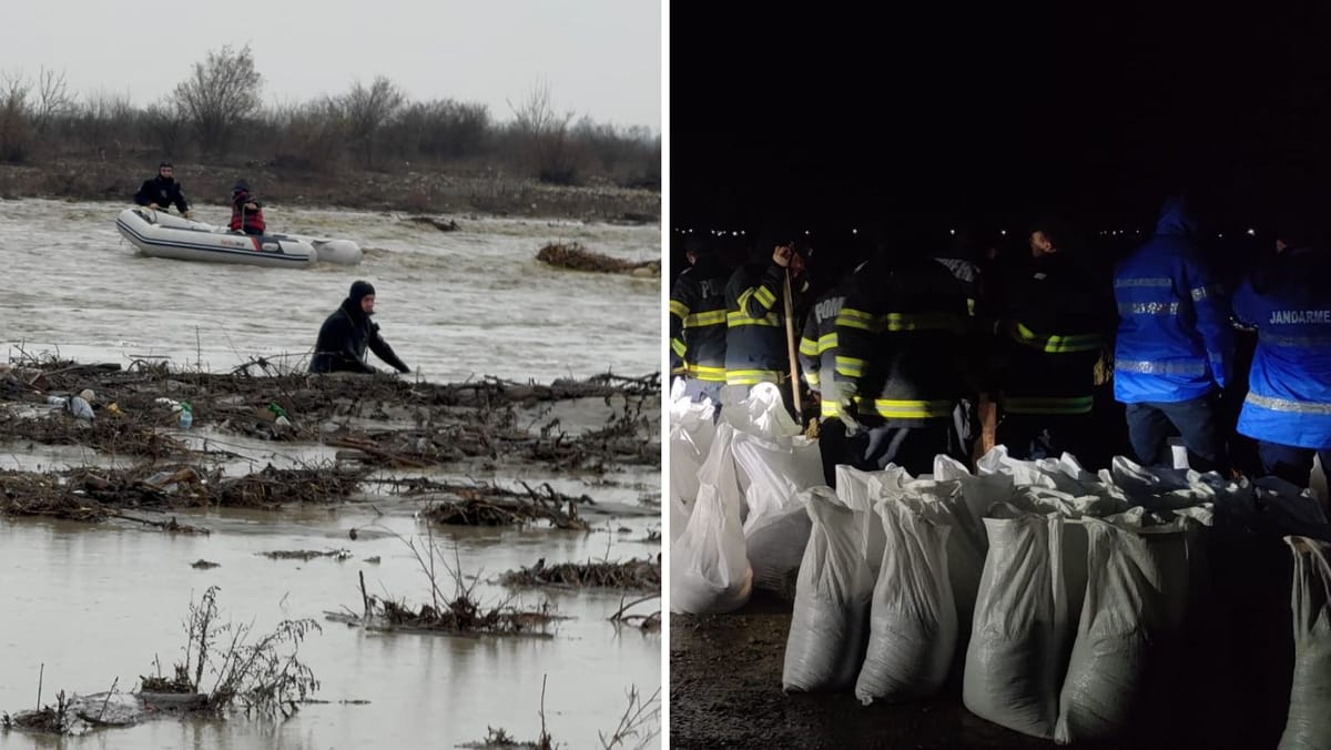 Cod galben și portocaliu de inundații în România. Zeci de oameni au fost evacuați în județul Vrancea
