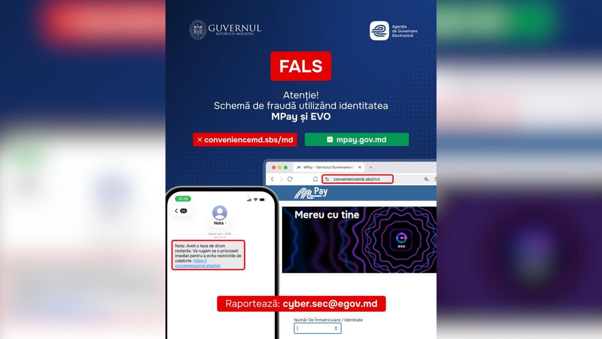 Alertă de fraudă: Mesaje false în numele MPay și EVO. Cetățenii sunt îndemnați să nu acceseze linkuri suspecte