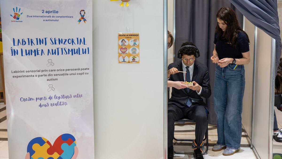 Ziua Mondială de Conștientizare a Autismului: Maia Sandu îndeamnă la empatie, iar în Parlament are loc un experiment social