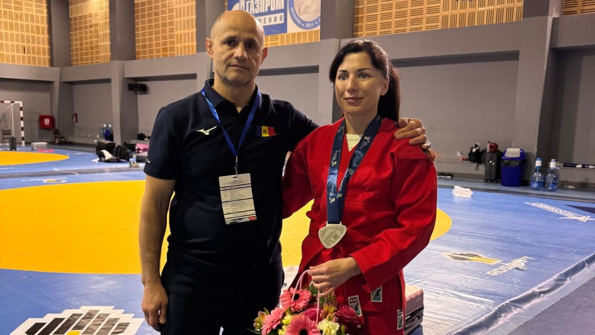 Argint și bronz: Sportivii nevăzători Ina Cernei și Alexandr Ursul au urcat pe podium la Cupa Mondială de sambo