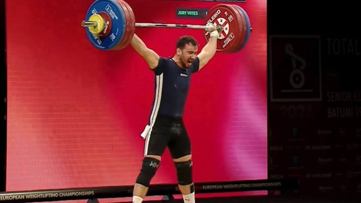 VIDEO/ R. Moldova are campion european: Marin Robu a luat aurul la haltere - vezi momentul