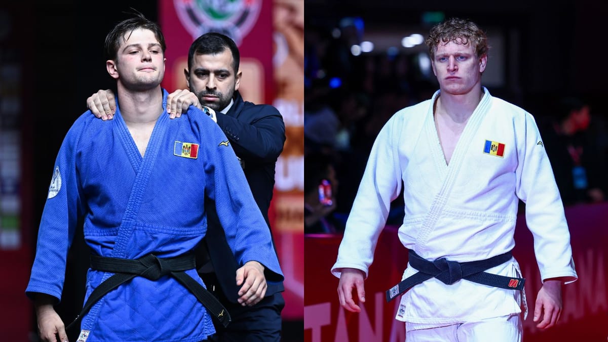 Încă două medalii la Grand Slam-ul de judo de la Astana: Argint pentru Vadim Ghimbosvschi și bronz pentru Mihail Latîșev